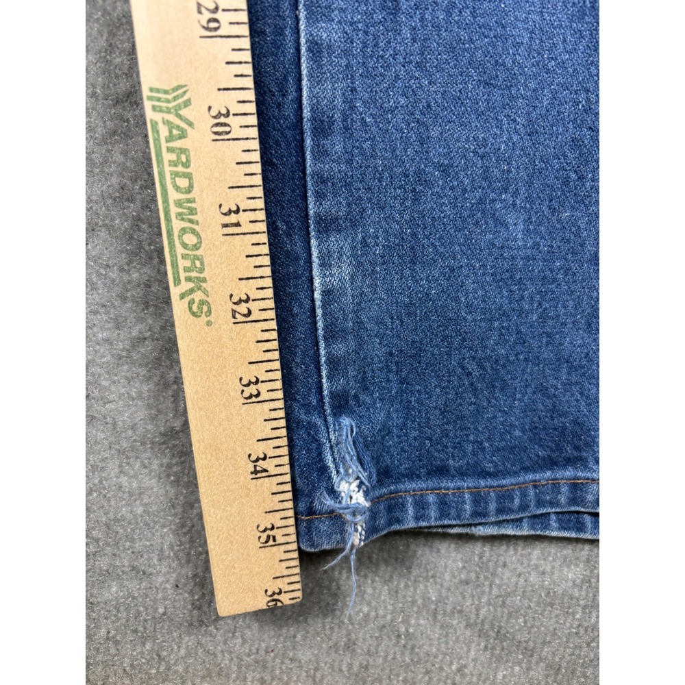 VTG Wrangler 13MWZ Cowboy Cut Jeans Made in USA 38x35 Blue Denim - Picture 8 of 10